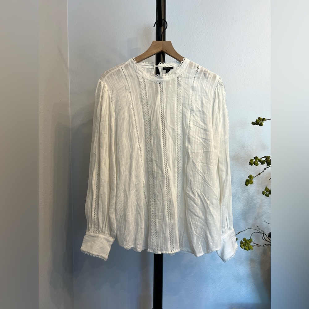 Ann Taylor Modern Lace Blouse
